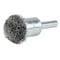Weiler 1" Circular Flared Crimped Wire End Brush .008" Steel Fill 10034 - alternate 2